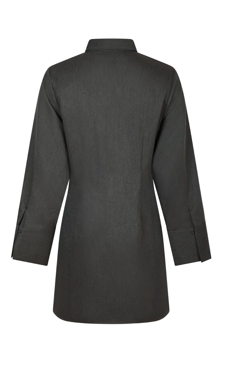 Neo Noir Kjole - Cajsa Solid - Dark Grey - Image 3