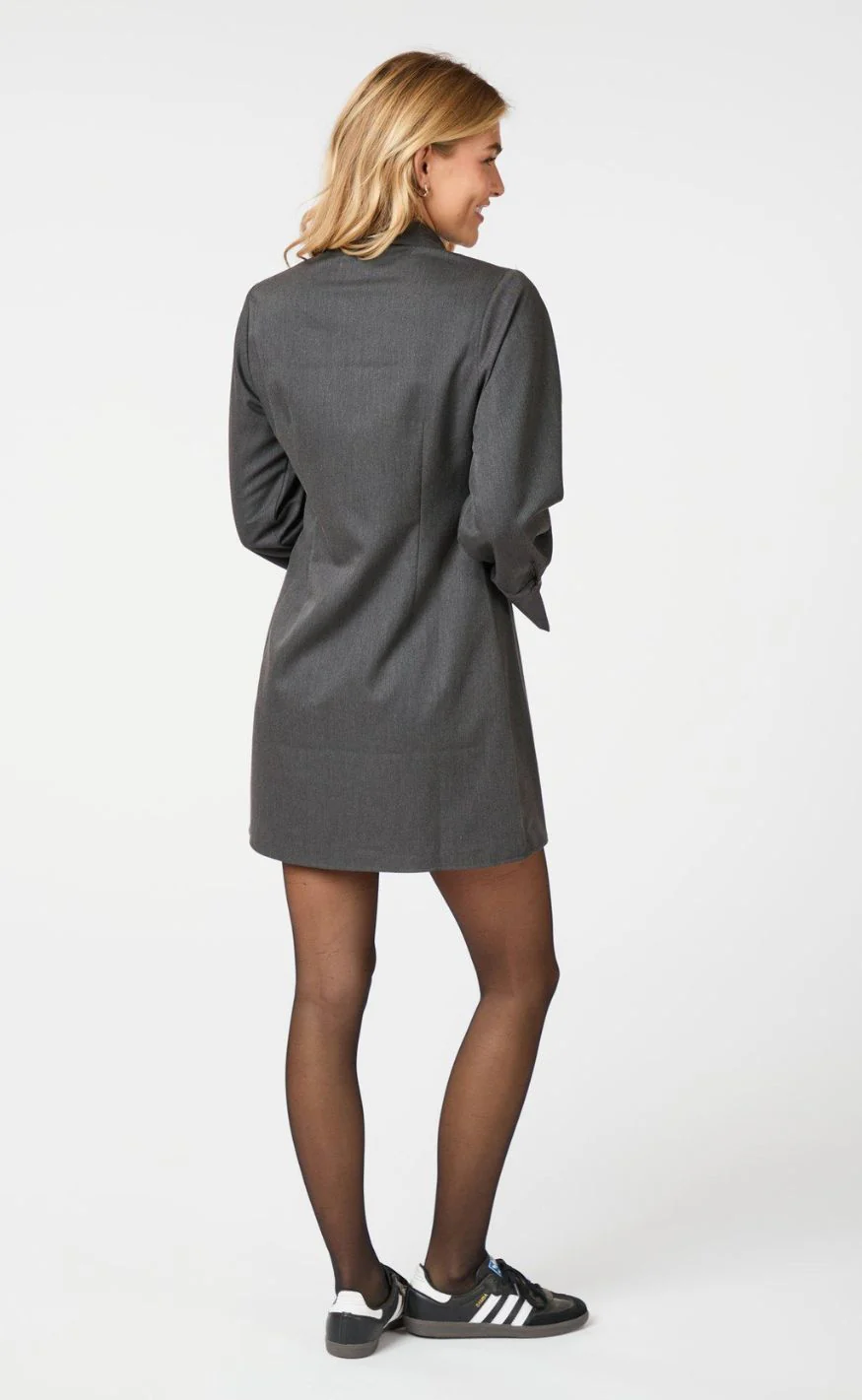 Neo Noir Kjole - Cajsa Solid - Dark Grey - Image 5