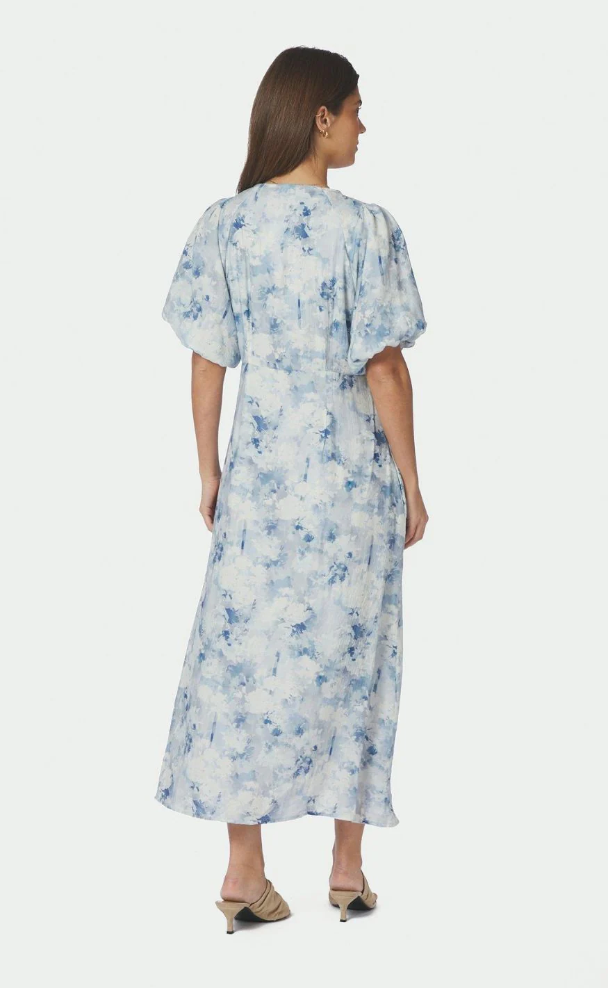 Neo Noir Kjole - Illana Floral - Blue - Image 4