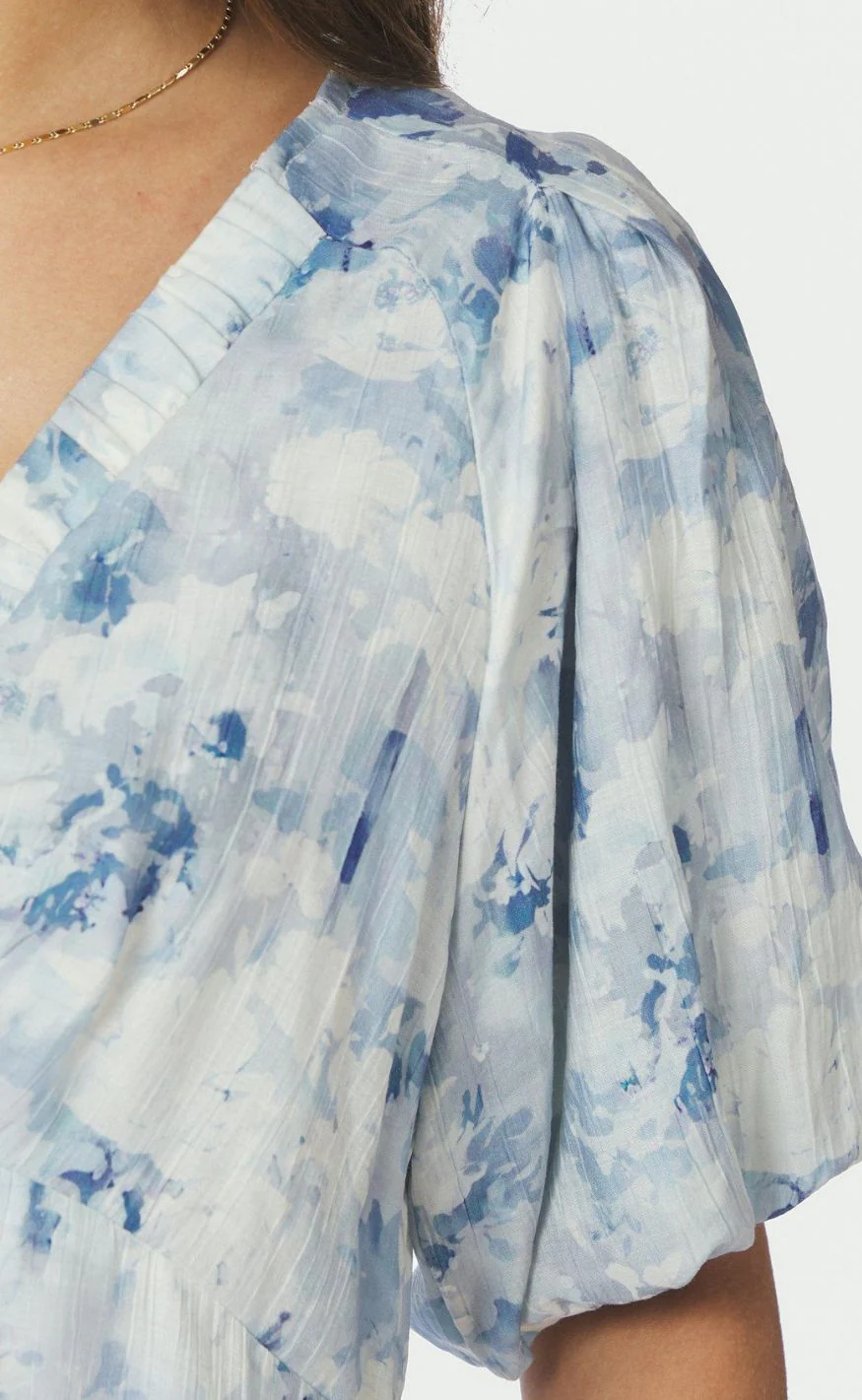 Neo Noir Kjole - Illana Floral - Blue - Image 5