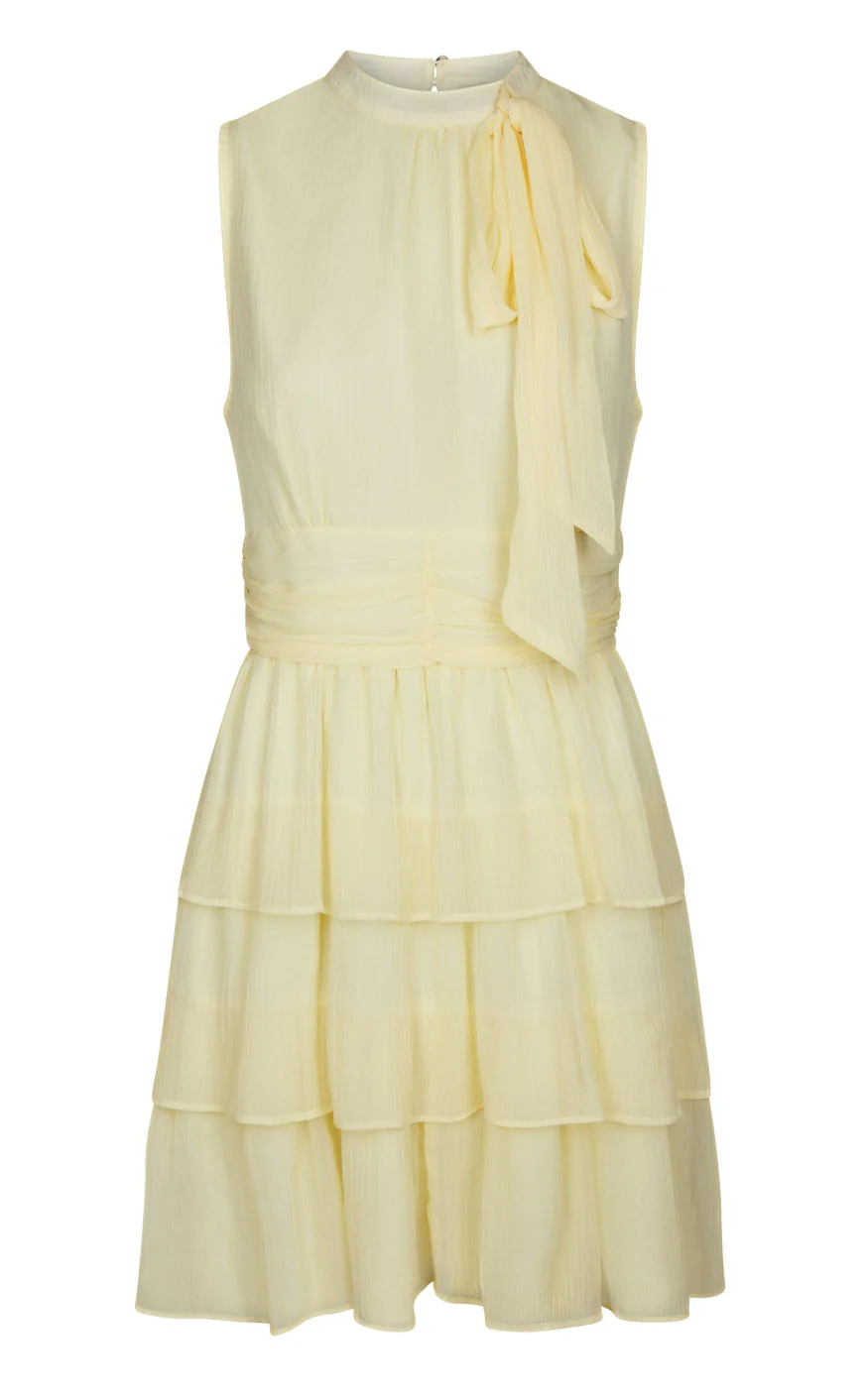 Neo Noir Kjole - May Solid - Light Yellow - Image 2