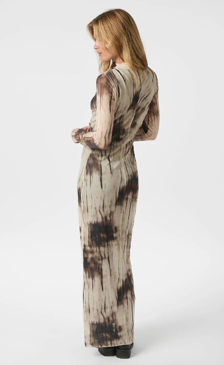 Neo Noir Kjole - Onessa - Dusty Brown - Image 11