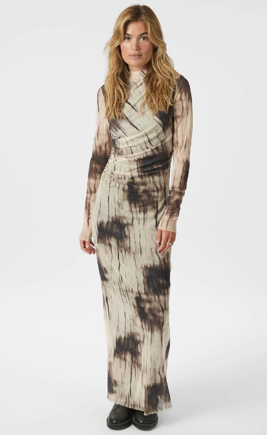 Neo Noir Kjole - Onessa - Dusty Brown - Image 12