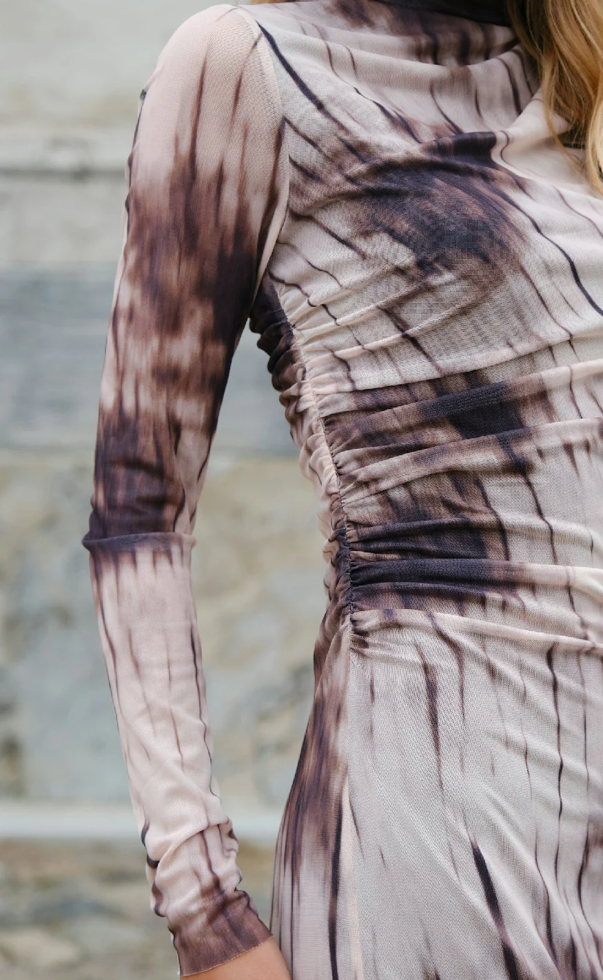 Neo Noir Kjole - Onessa - Dusty Brown - Image 5