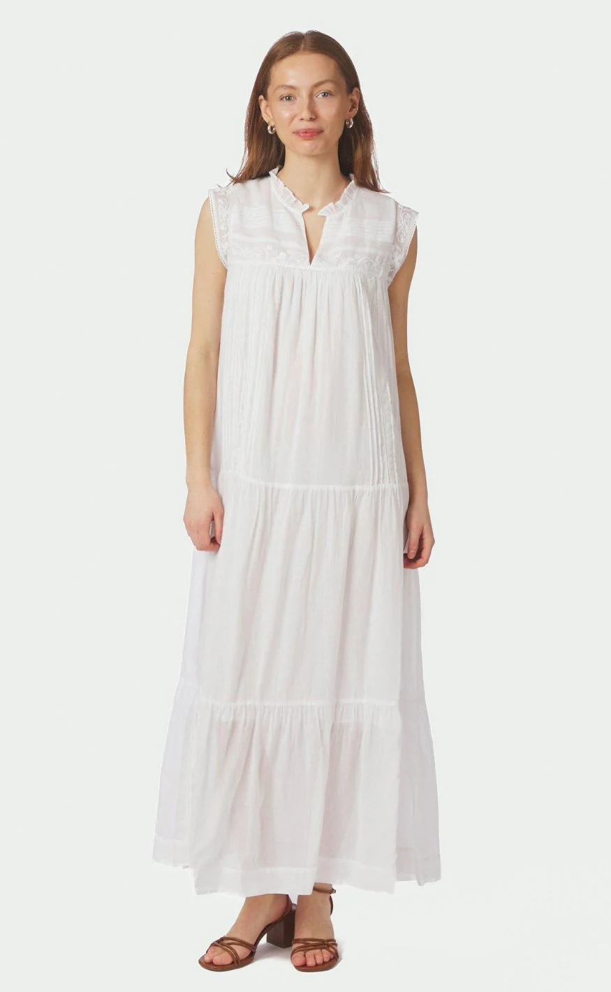 Neo Noir Kjole - Veana S Voile - White - Image 4