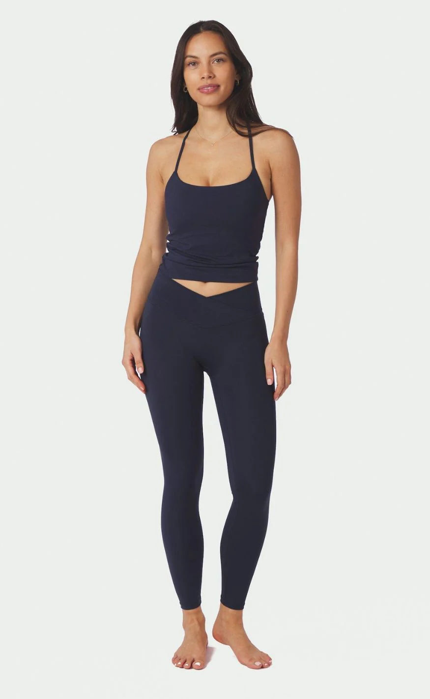 Neo Noir Leggings - Sabina Wrap - Navy - Image 5