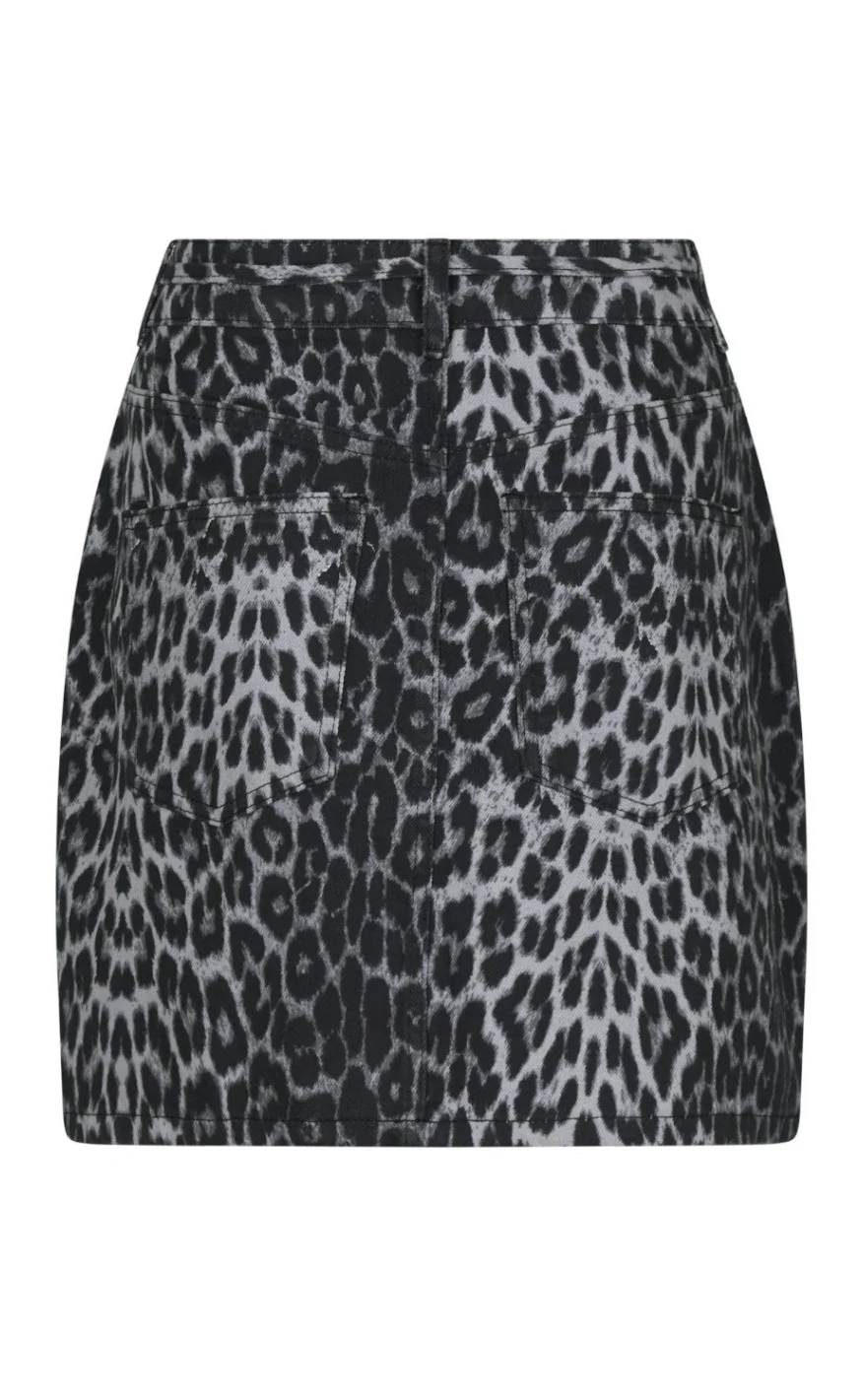 Neo Noir Nederdel - Henrietta - Grey Leopard - Image 5