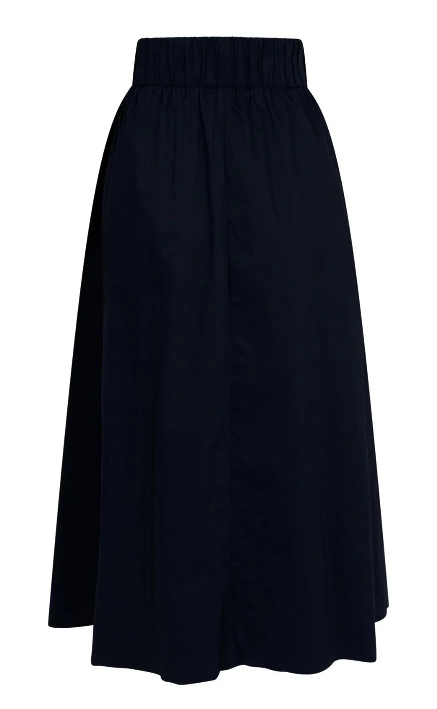Neo Noir Nederdel - Yara Poplin - Black - Image 6