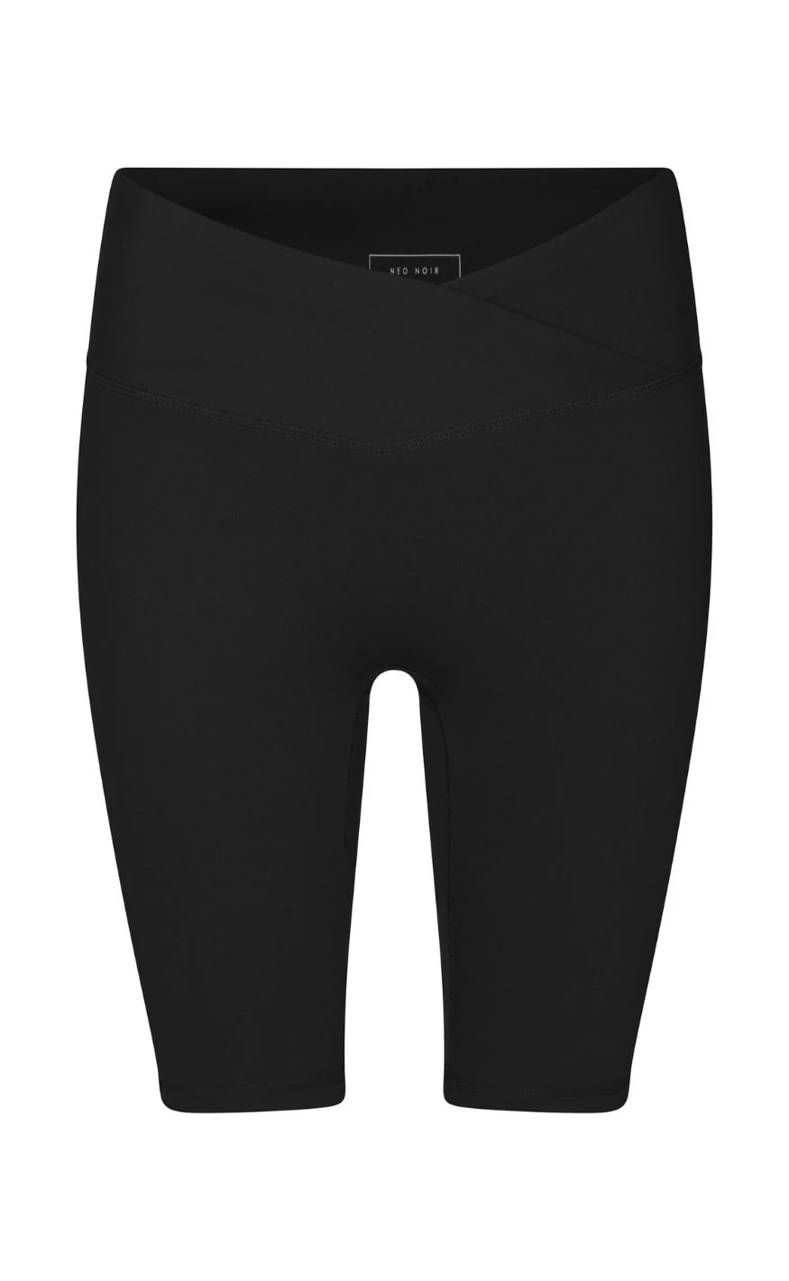 Neo Noir Shorts - Lea Wrap - Black
