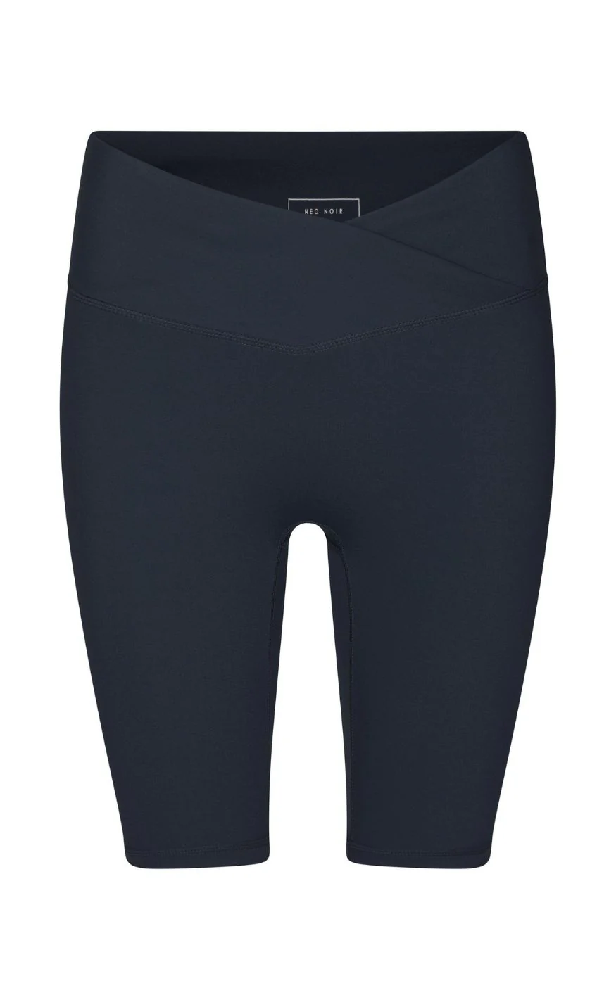 Neo Noir Shorts - Lea Wrap - Navy