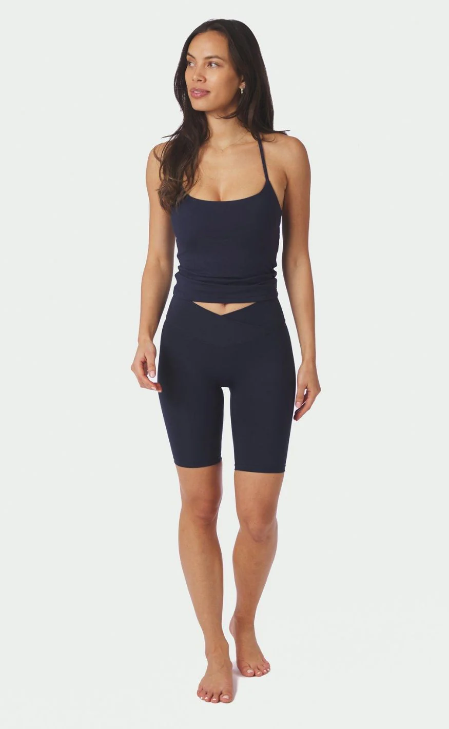 Neo Noir Shorts - Lea Wrap - Navy - Image 5