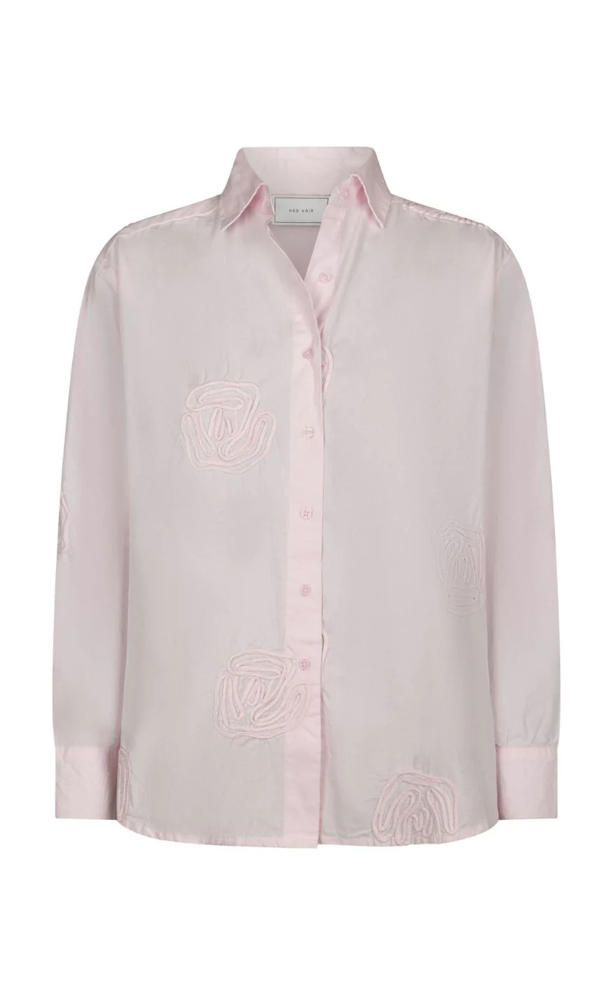 Neo Noir Skjorte - Dalma Dori Emb - Light Pink