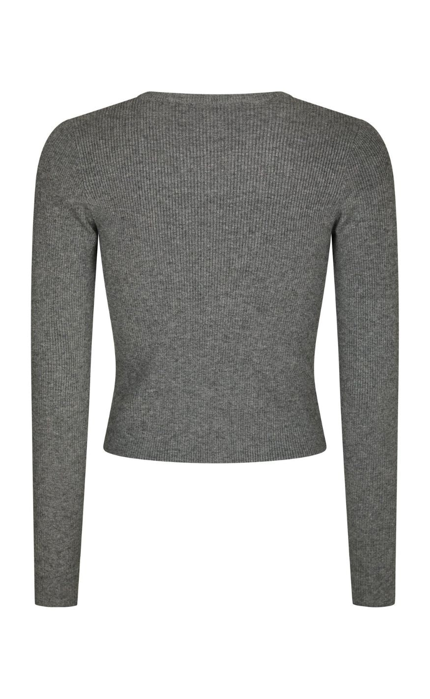 Neo Noir Bluse - Kirrera - Dark Grey Melange - Image 4