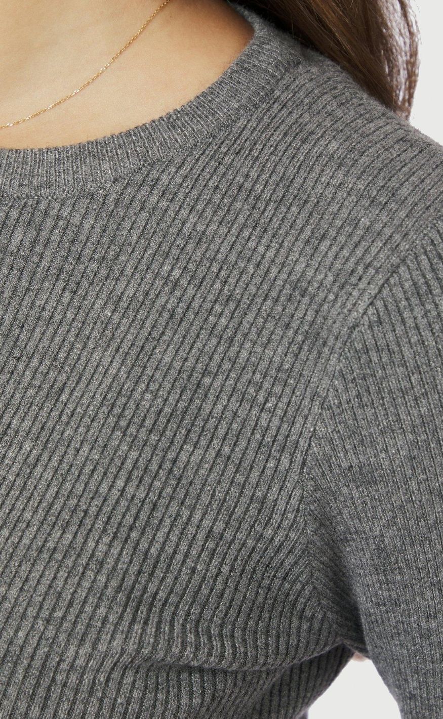 Neo Noir Bluse - Kirrera - Dark Grey Melange - Image 6