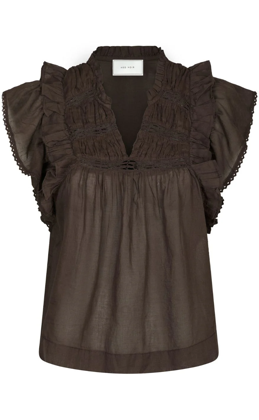 Neo Noir Top - Jayla - Dark Brown