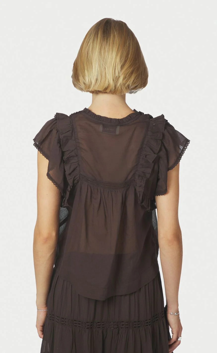 Neo Noir Top - Jayla - Dark Brown - Image 3