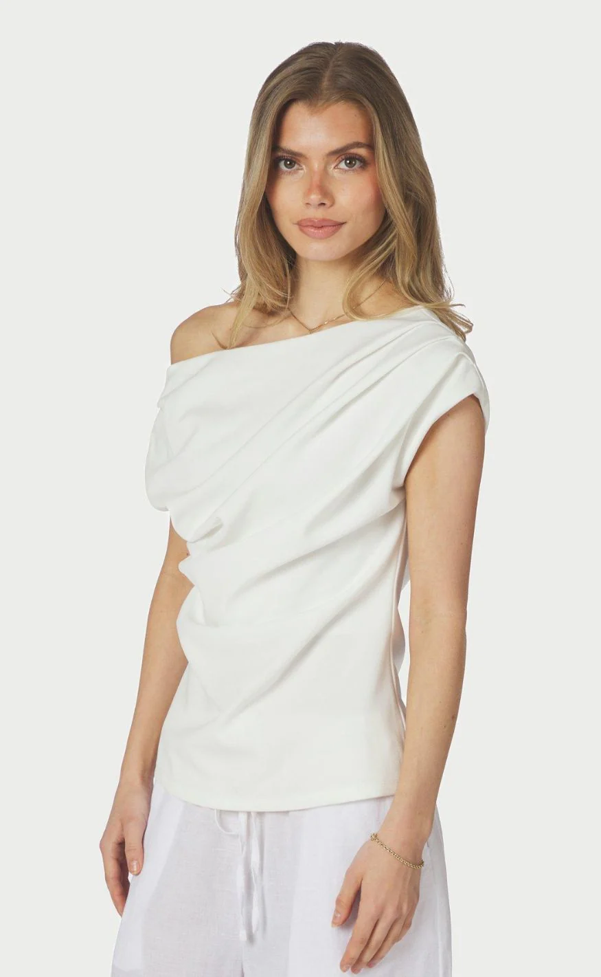Neo Noir Top - Mabelle - White - Image 2
