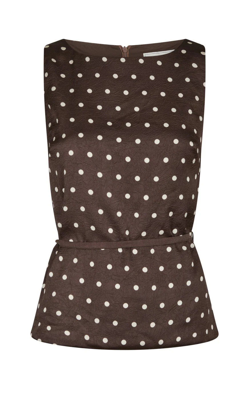 Neo Noir Top - Nassa Big Dot - Dark Brown
