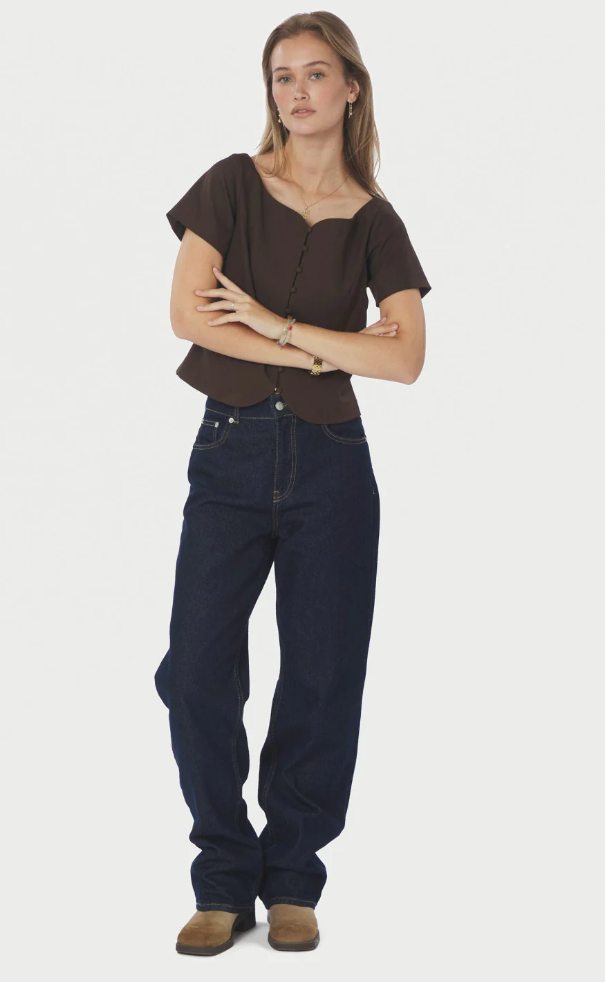 Neo Noir Top - Tango - Dark Brown - Image 3