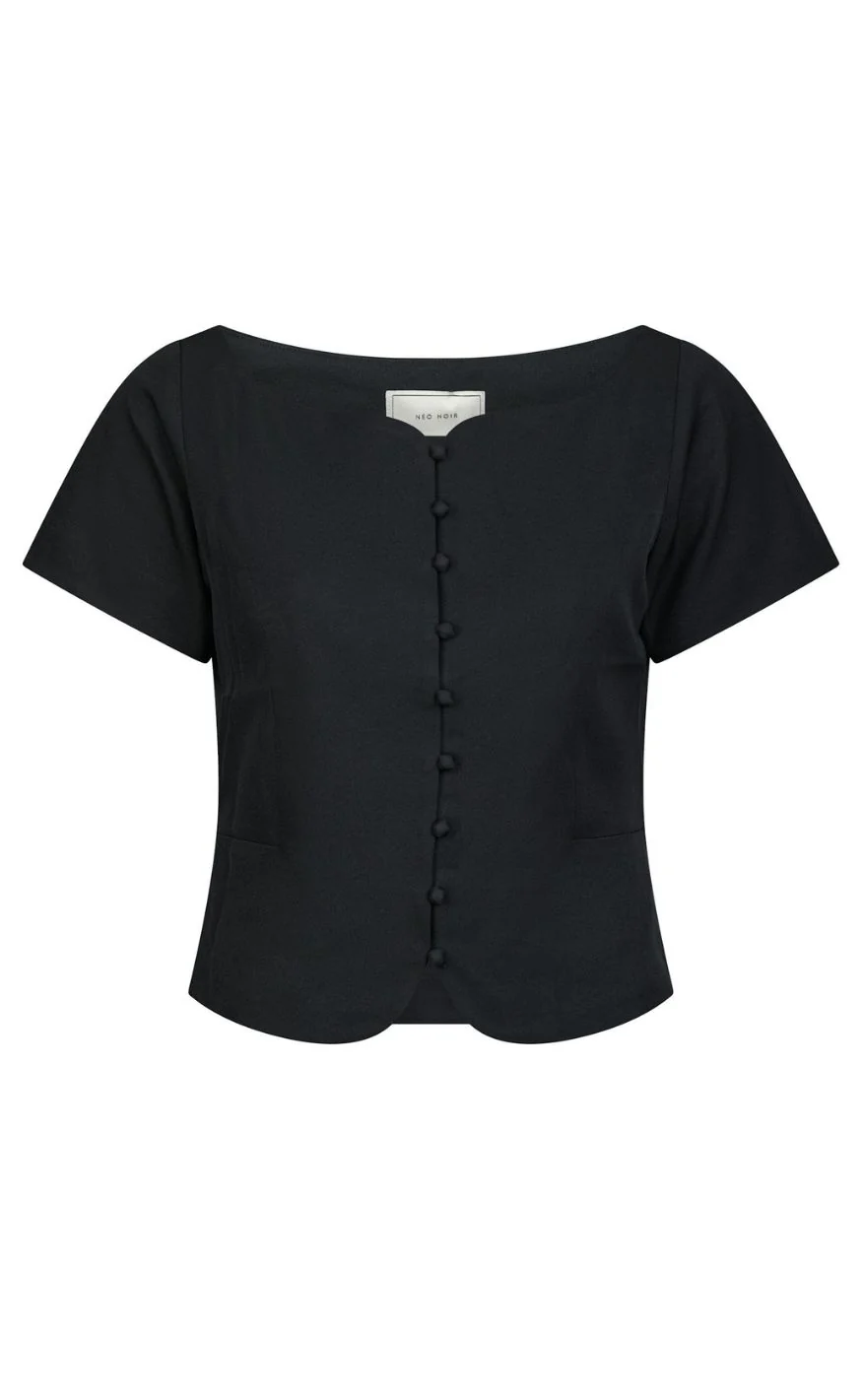 Neo Noir Top - Tango Structure - Dark Navy