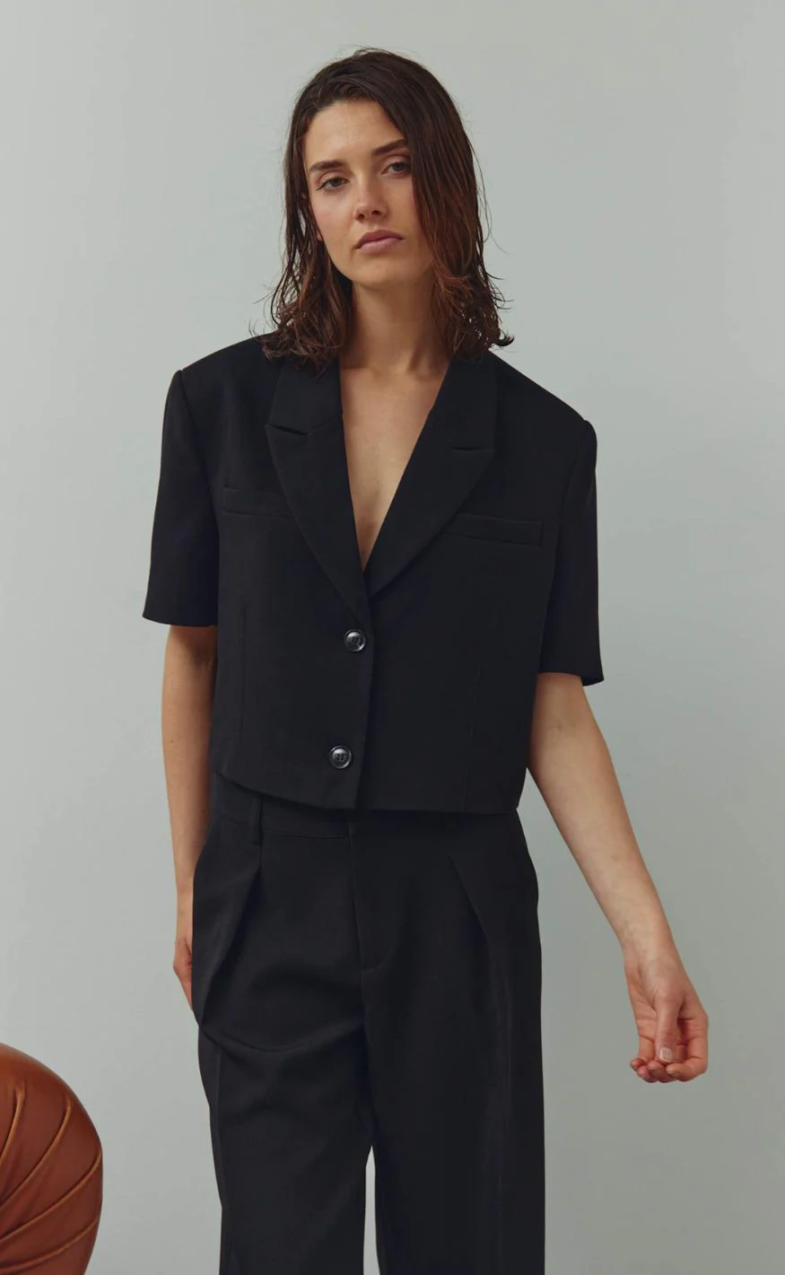 Noella Blazer - Leanne Crop - Black - Image 13