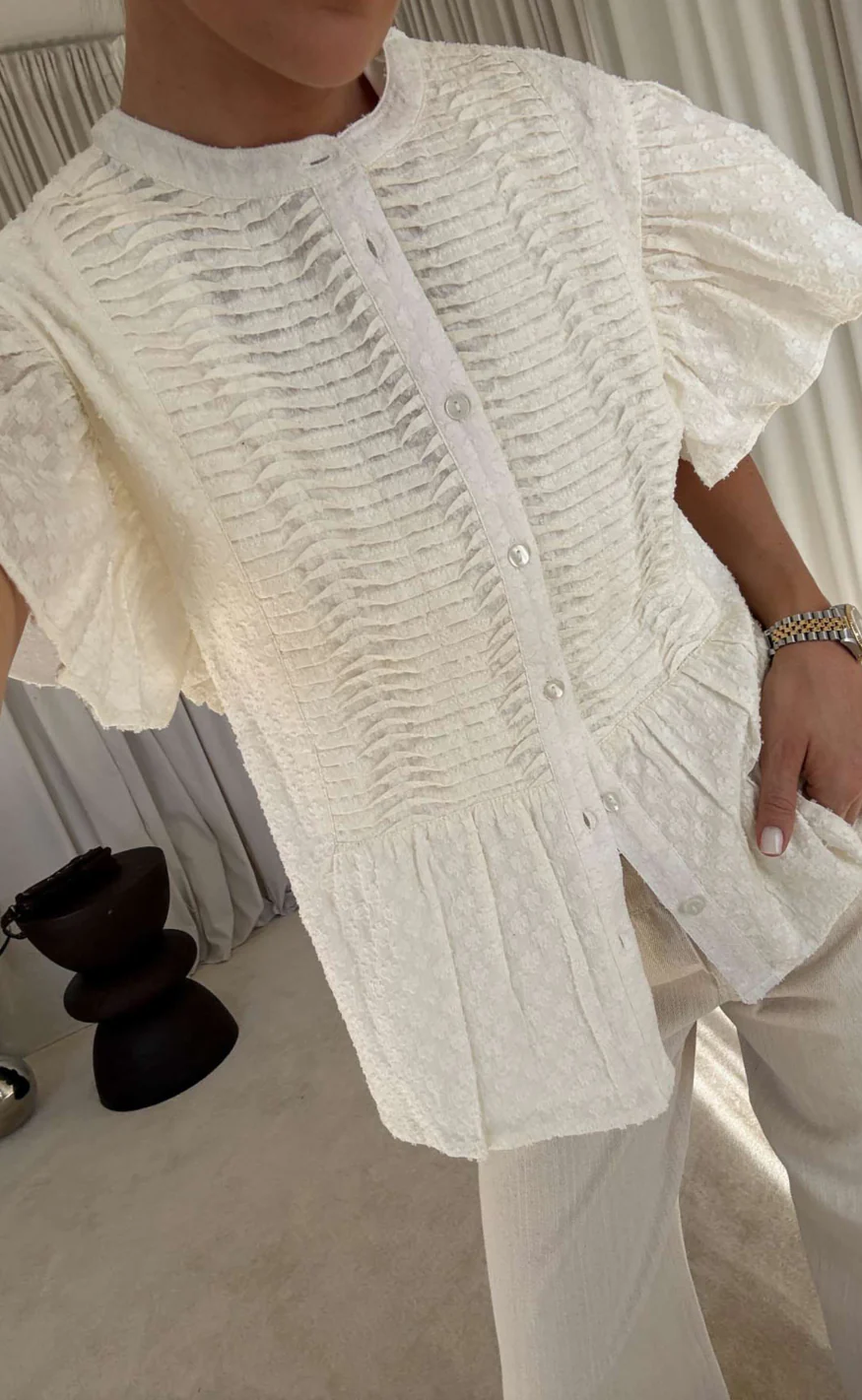 Noella Bluse - Loulou - White
