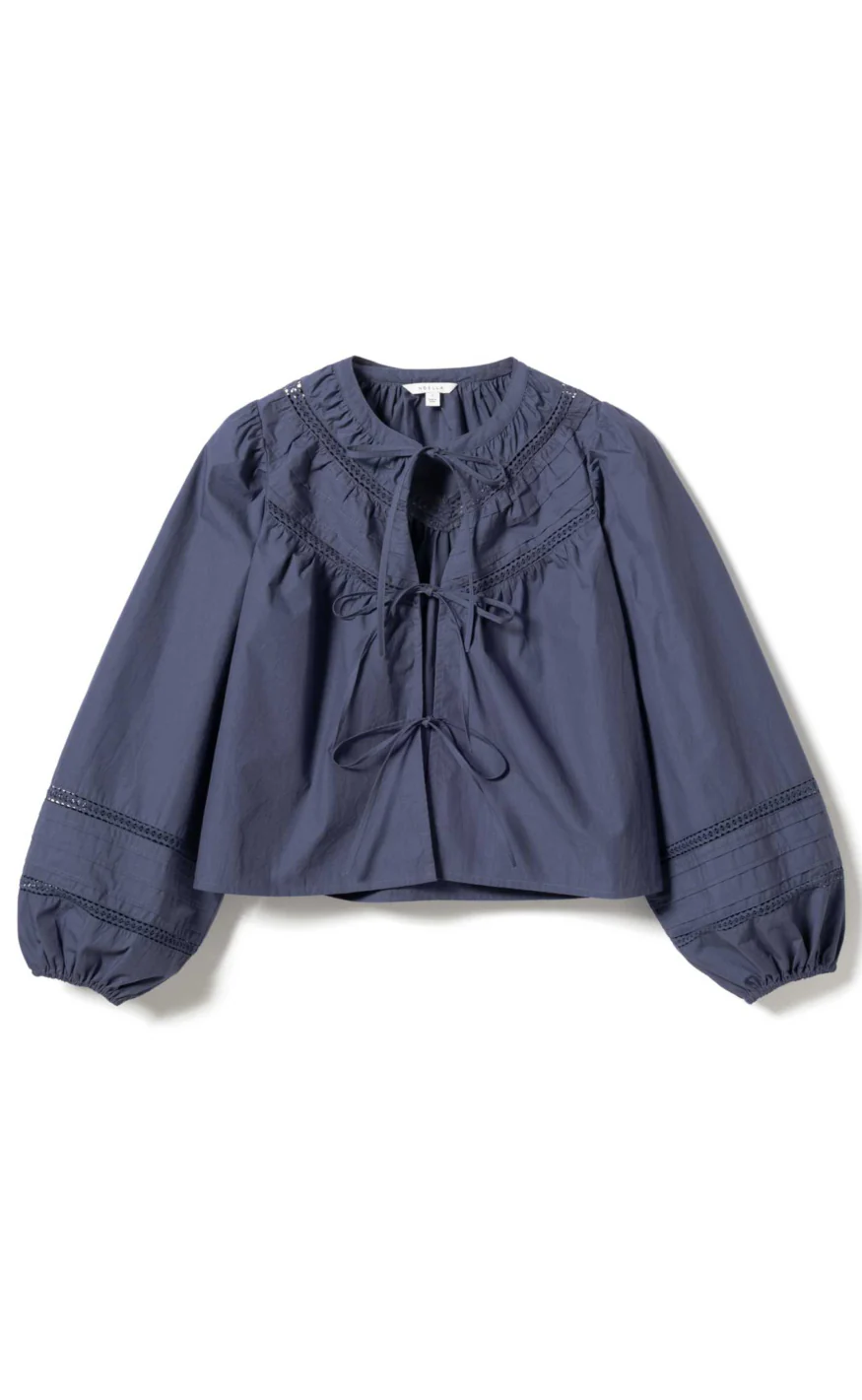 Noella Bluse - Maceline - Dusty Blue