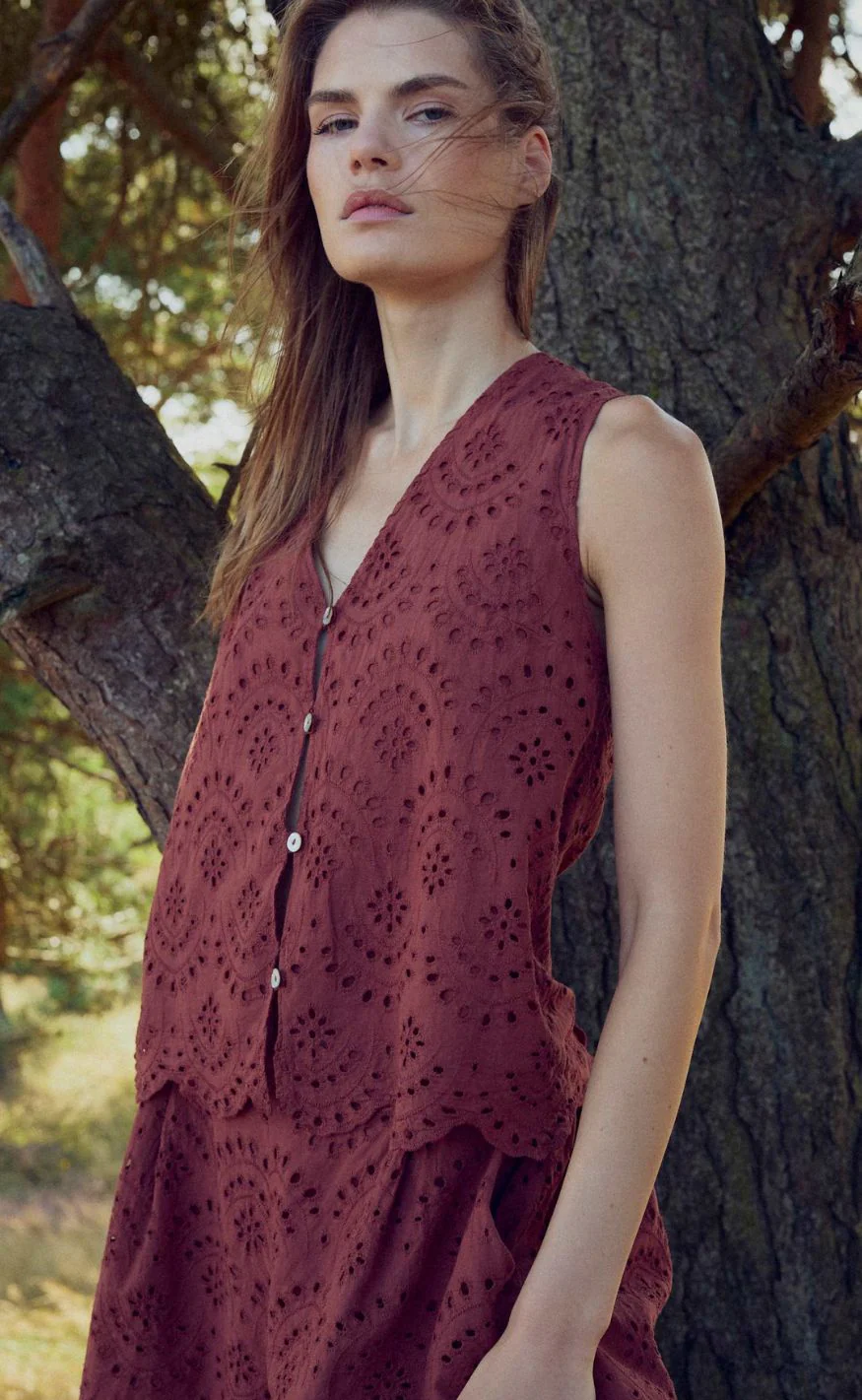 Noella Vest - Maite - Terracotta - Image 2