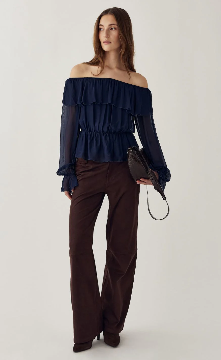 Noella Bluse - Margerie - Navy - Image 5