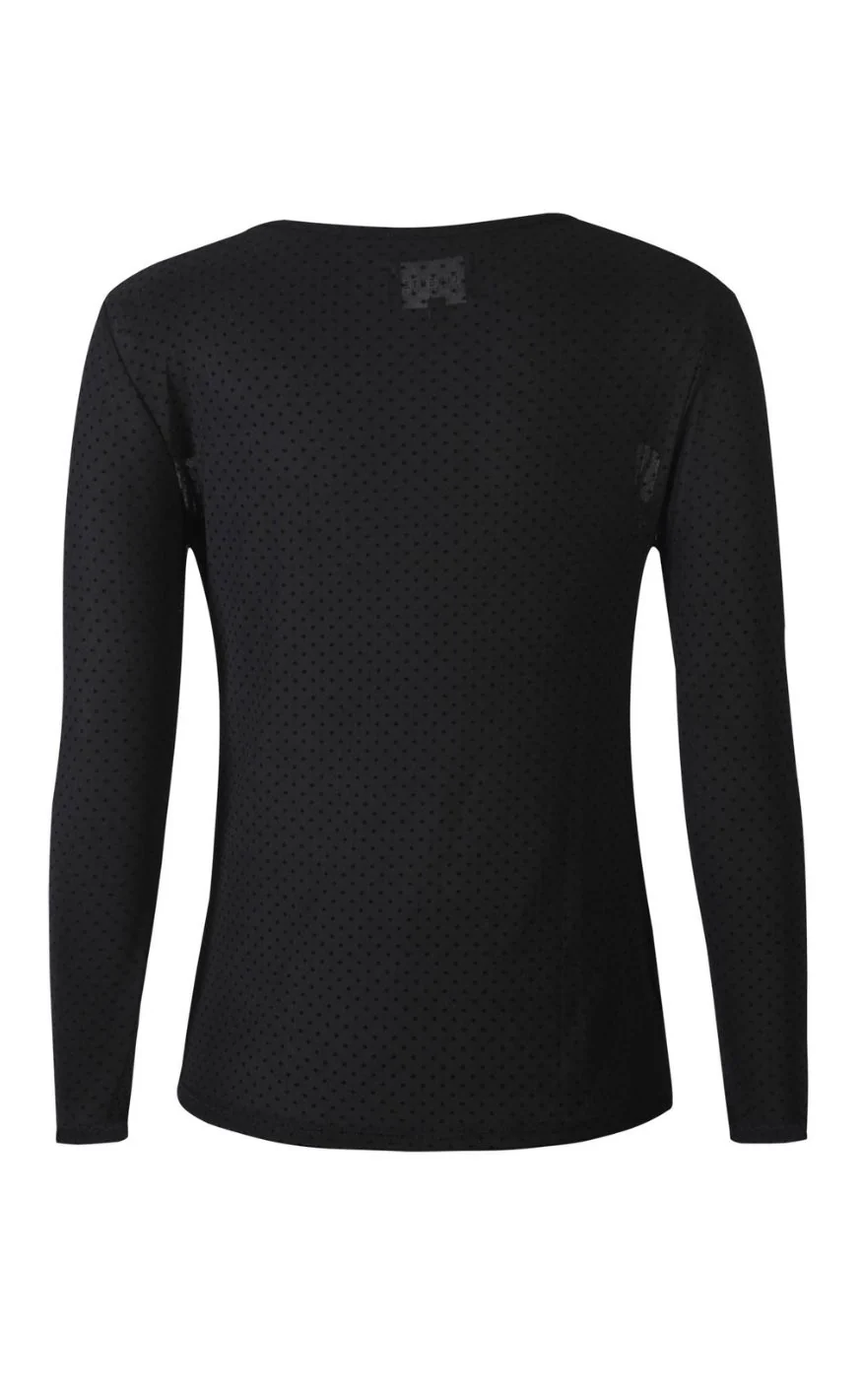Liberté T-shirt - Mesh LS - Black - Image 4