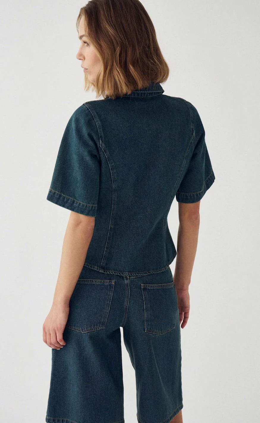 Noella Bluse - Miciaiah SS - Vintage Blue Wash - Image 3