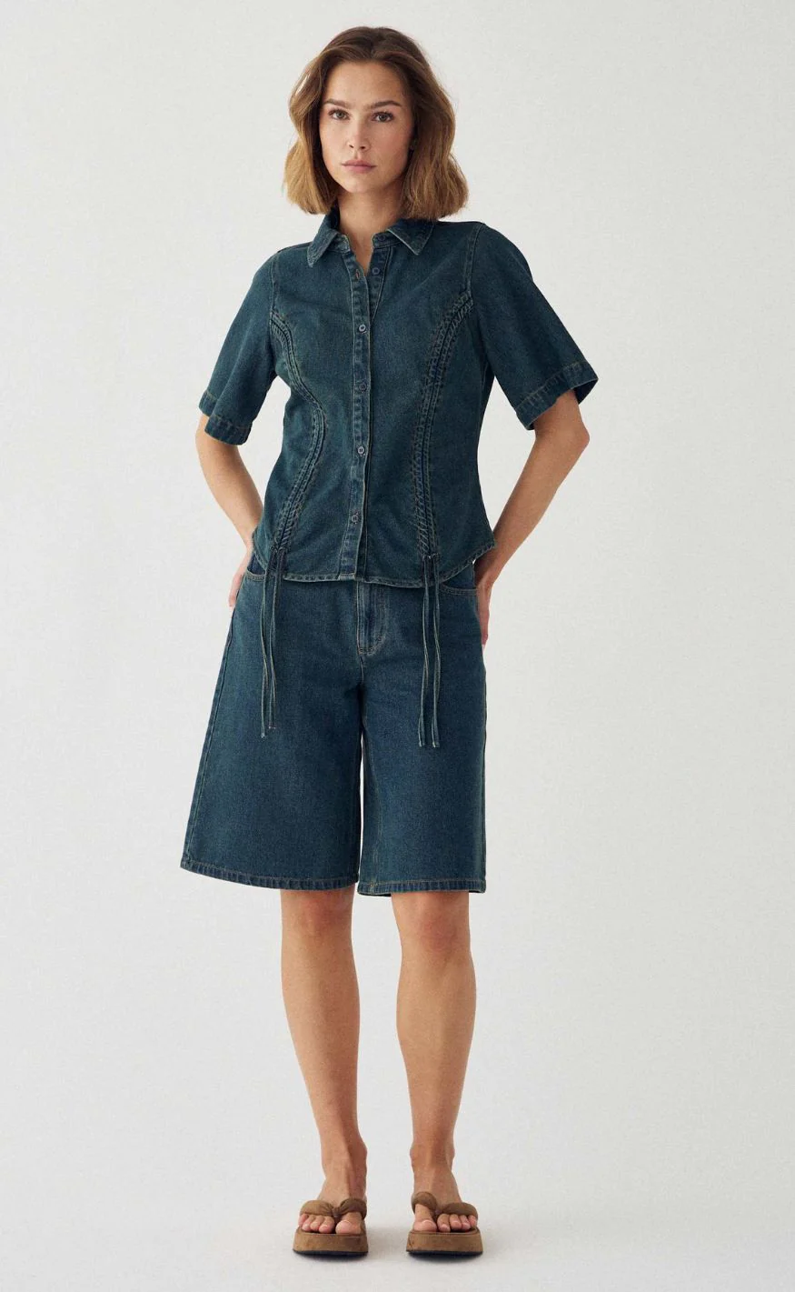 Noella Bluse - Miciaiah SS - Vintage Blue Wash - Image 4
