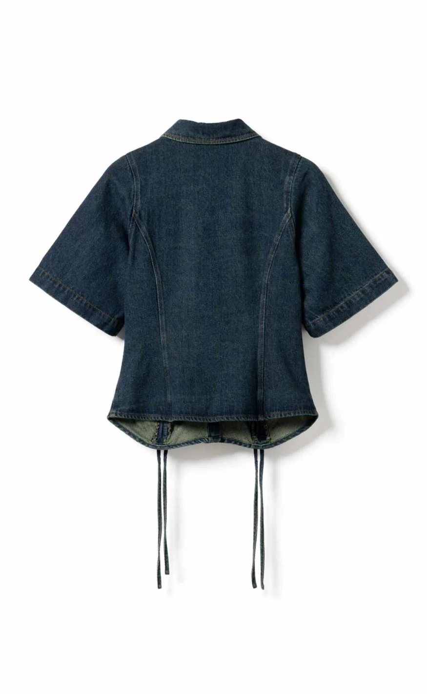 Noella Bluse - Miciaiah SS - Vintage Blue Wash - Image 5
