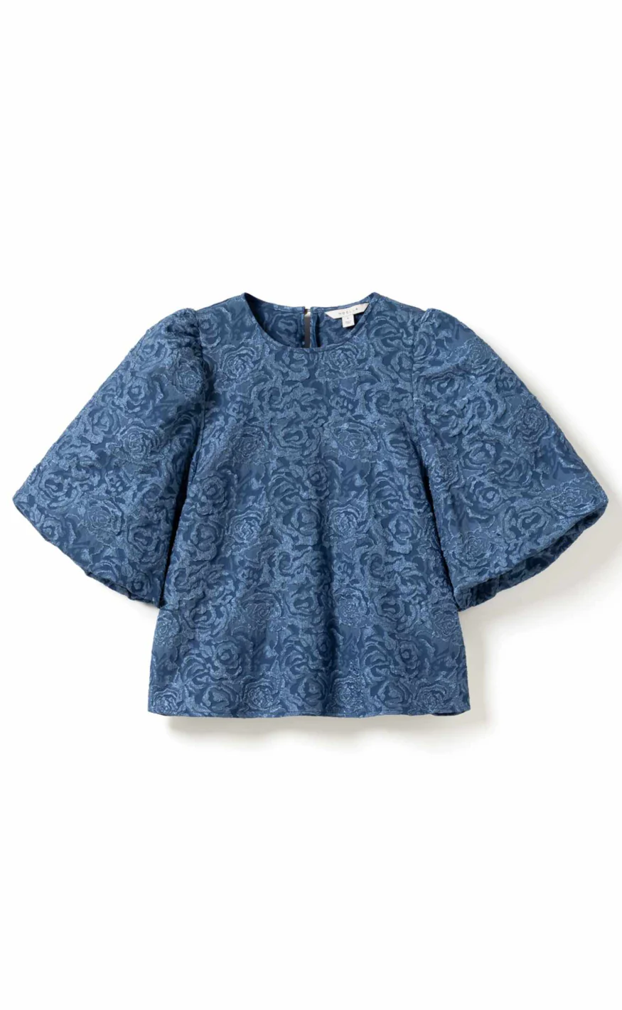 Noella Bluse - Shelly - Dusty Blue