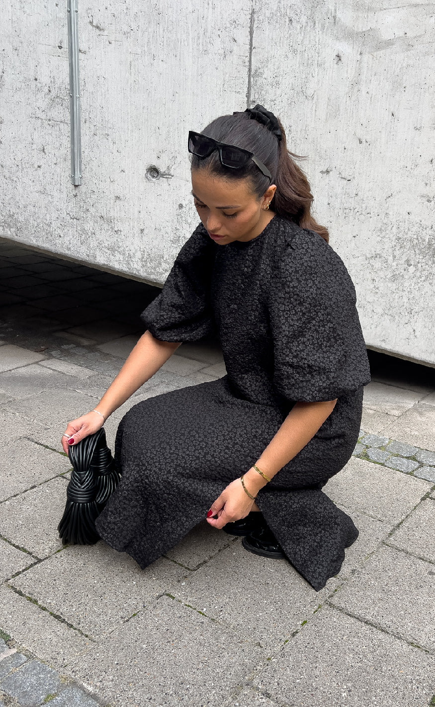 Noella Kjole - Reno Pastis Long - Black - Image 2