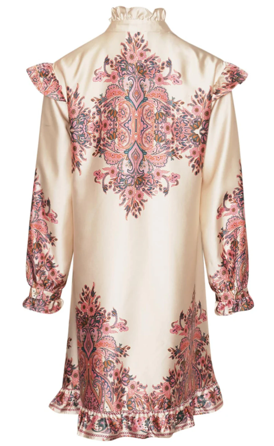 Noella Kjole - Reno Ruby Ruffle - Drusella Print - Image 3