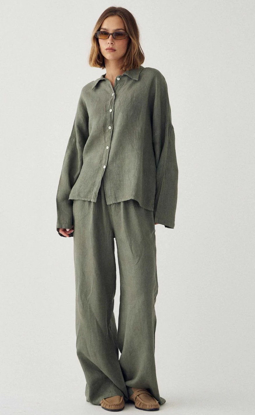 Noella Skjorte - Leanora - Green Leaf - Image 3