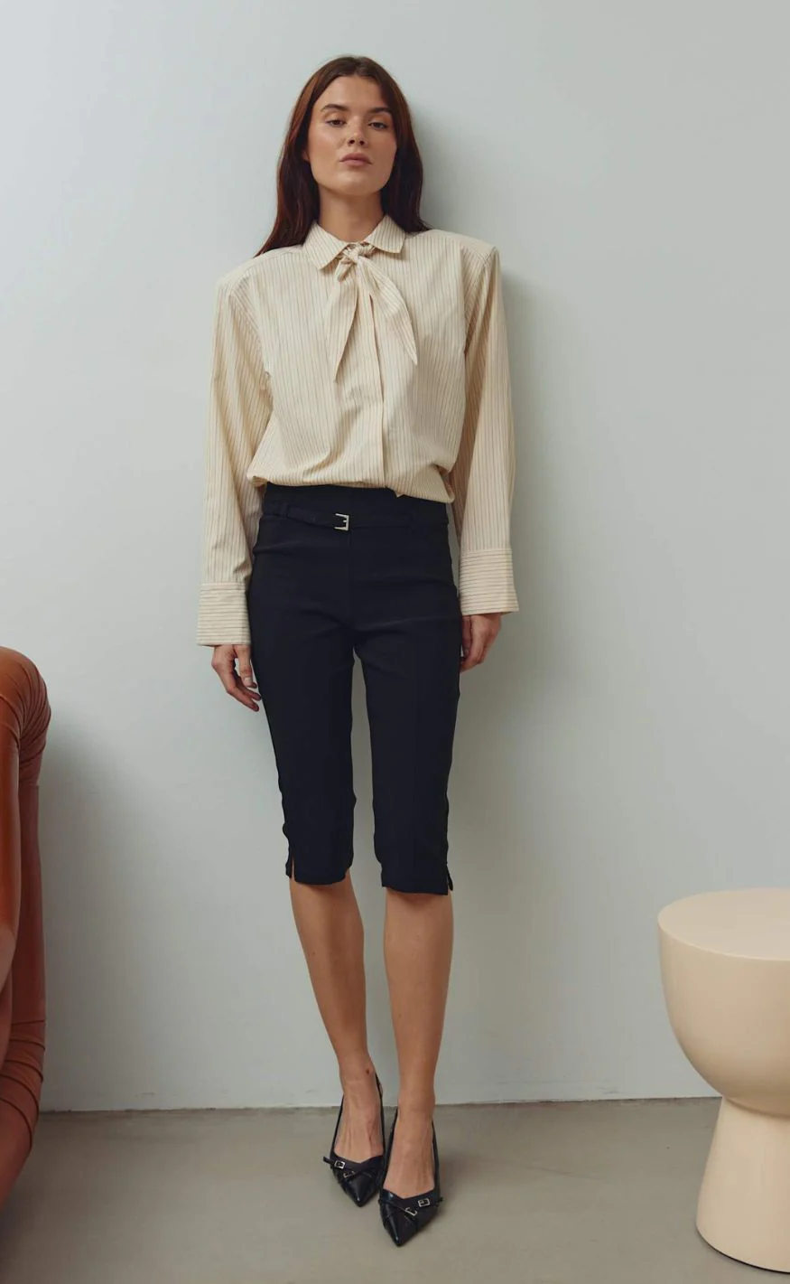 Noella Skjorte - Myra - Donnie Cream Stripe - Image 11