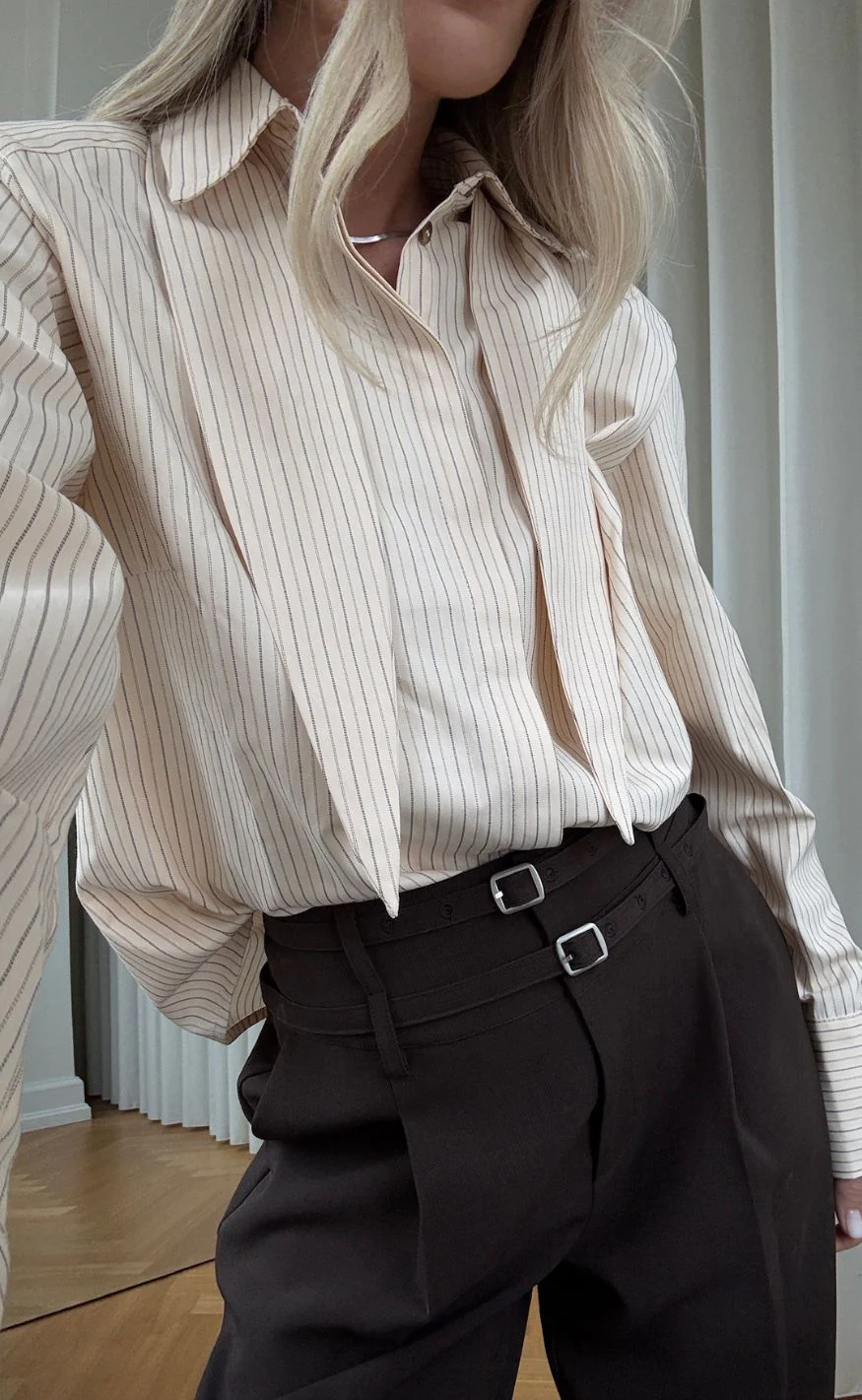 Noella Skjorte - Myra - Donnie Cream Stripe - Image 5