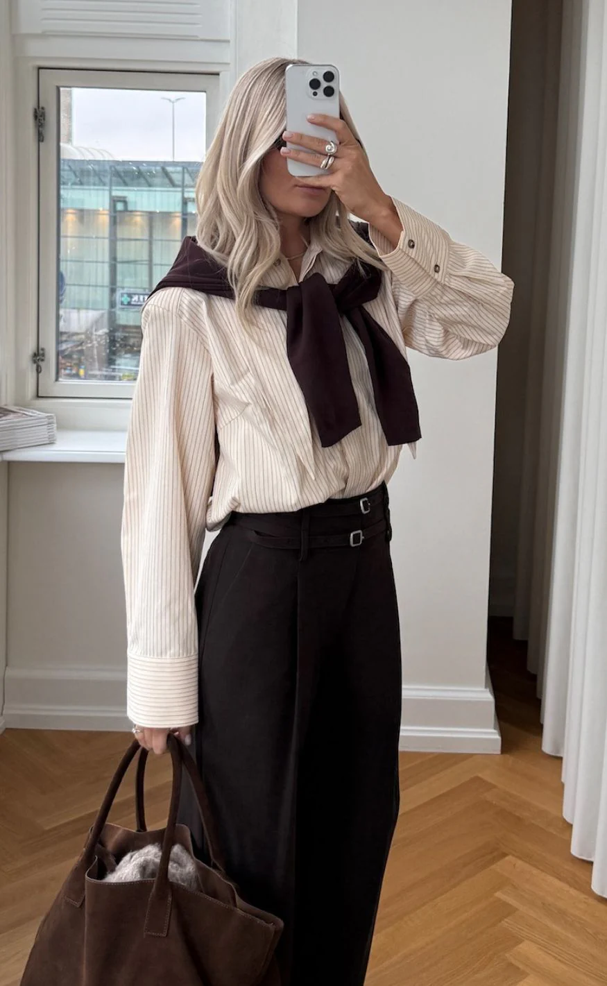 Noella Skjorte - Myra - Donnie Cream Stripe - Image 6