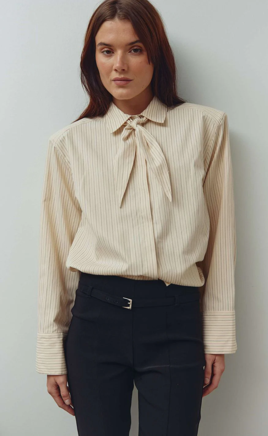 Noella Skjorte - Myra - Donnie Cream Stripe - Image 9