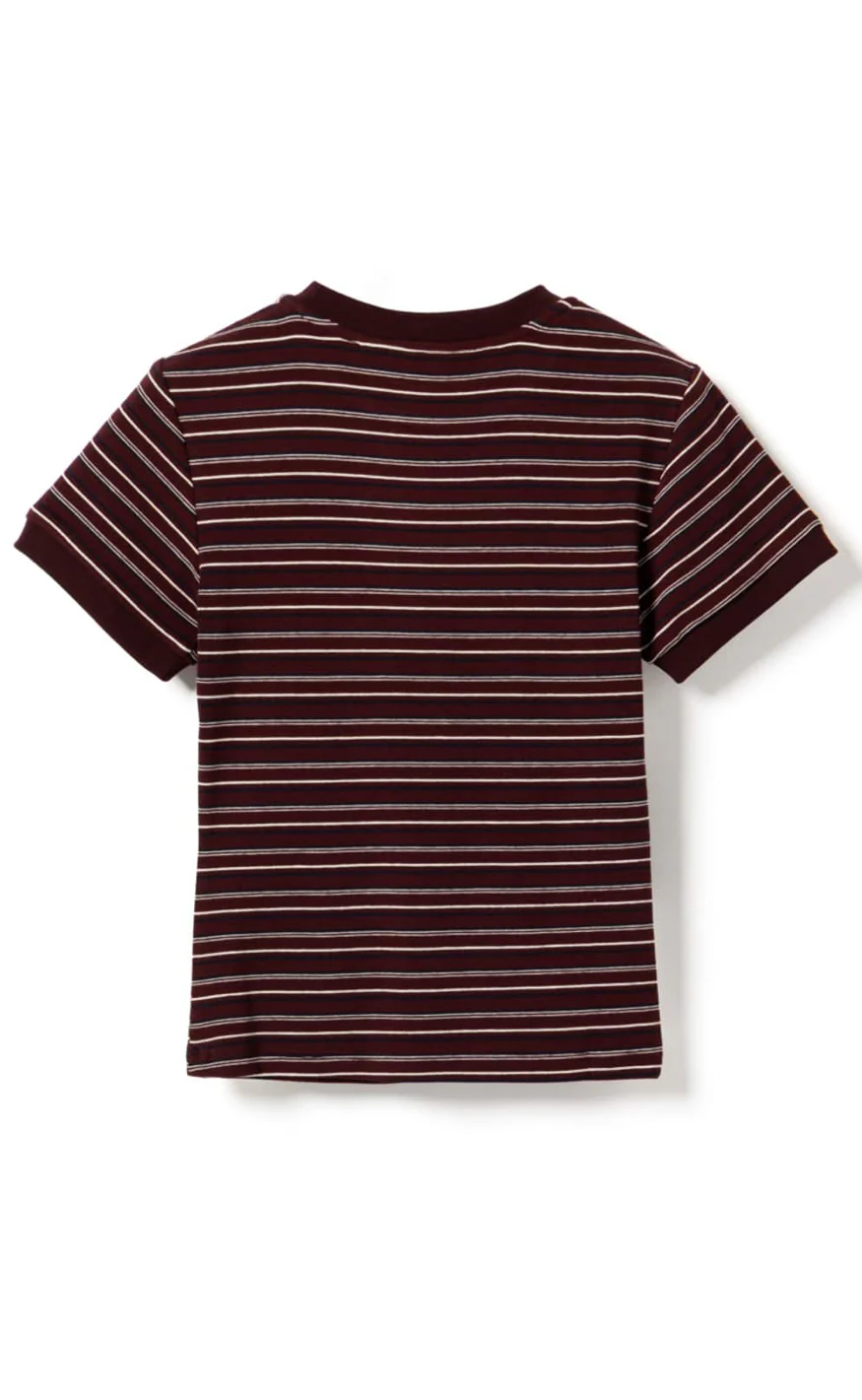 Noella Bluse - Mykel - Dizzy Burgundy Stripe - Image 3