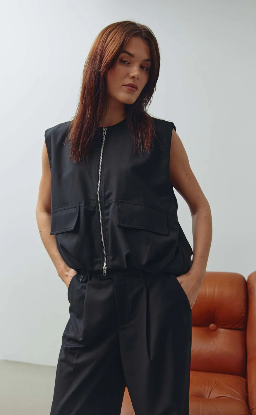 Noella Vest - Melany - Black - Image 2