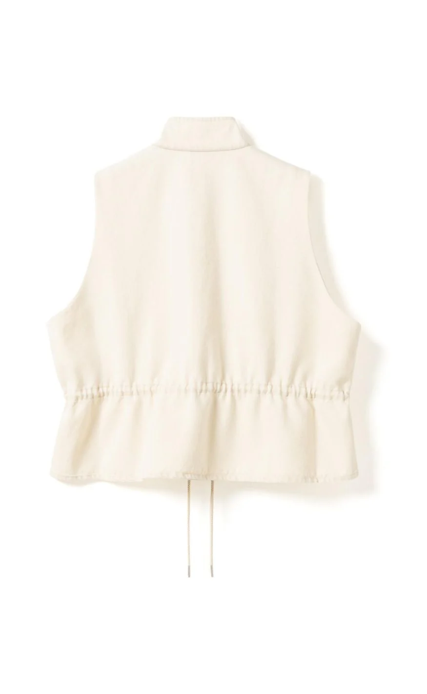 Noella Vest - Mireya - Washed Ivory - Image 4
