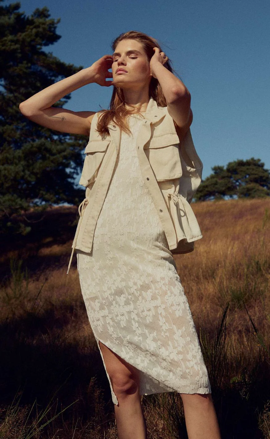 Noella Vest - Mireya - Washed Ivory - Image 5