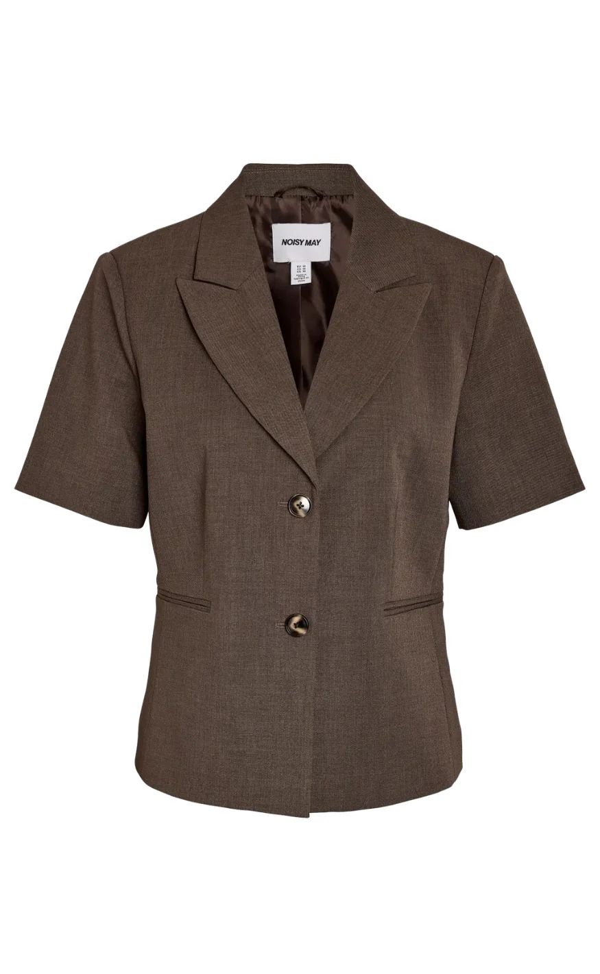 Noisy May Blazer - Monna Fitted- Chocolate Brown - Image 2