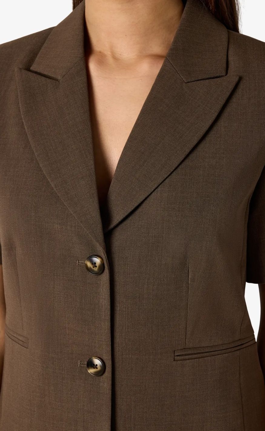 Noisy May Blazer - Monna Fitted- Chocolate Brown - Image 5