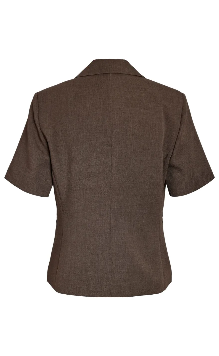 Noisy May Blazer - Monna Fitted- Chocolate Brown - Image 6