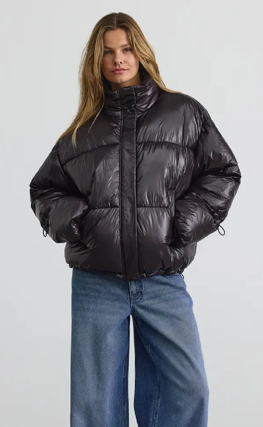 Noisy May Jakke - Allie Shiny - Black - Image 2