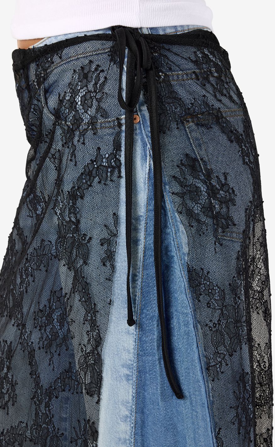 Noisy May Nederdel - Lucia Wrap - Black - Image 3